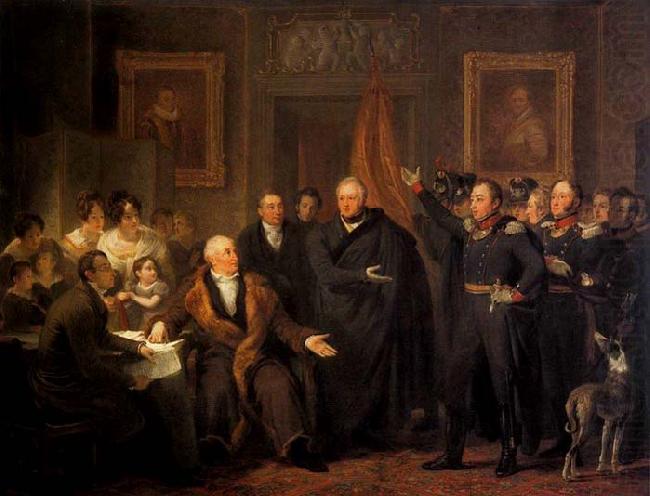 The Triumvirate Assuming Power on behalf of the Prince of Orange, 21 November 1813, PIENEMAN, Jan Willem.